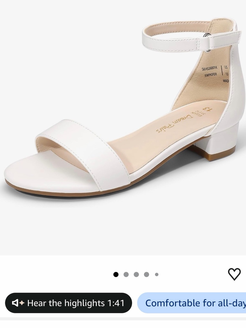 Girlโs Dream Pairs Dress Sandals
